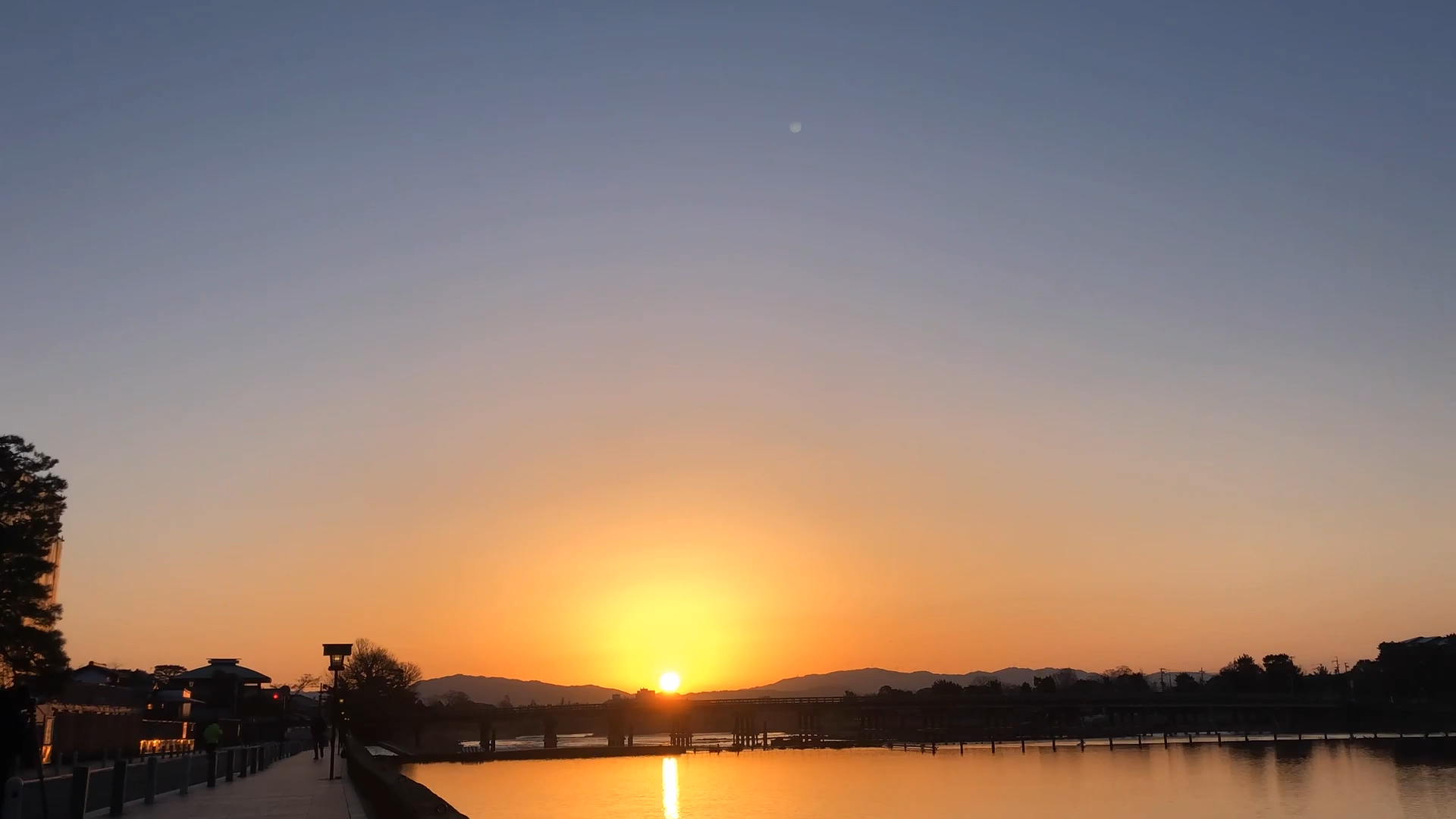 日本嵐山早晨拍日出